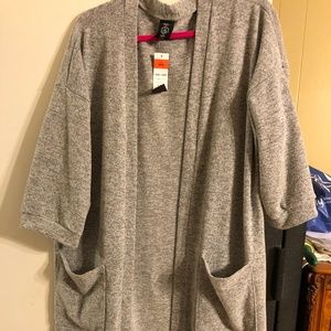 Agnes and Dora XXXL Forever Cardigan Gray/Black
